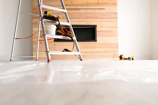 Carpenter working on a home improvement project